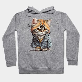 kawaii anime Cute chibi cat Hoodie